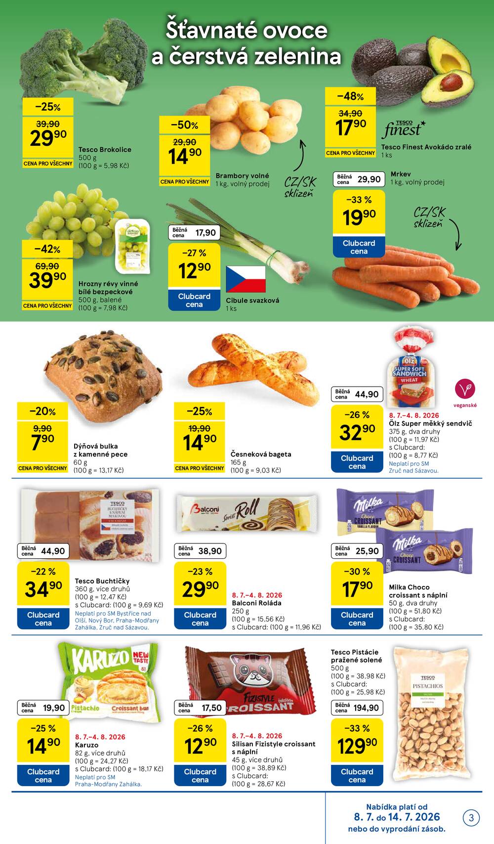 Tesco supermarkety od 8.7. do 14.7.2026