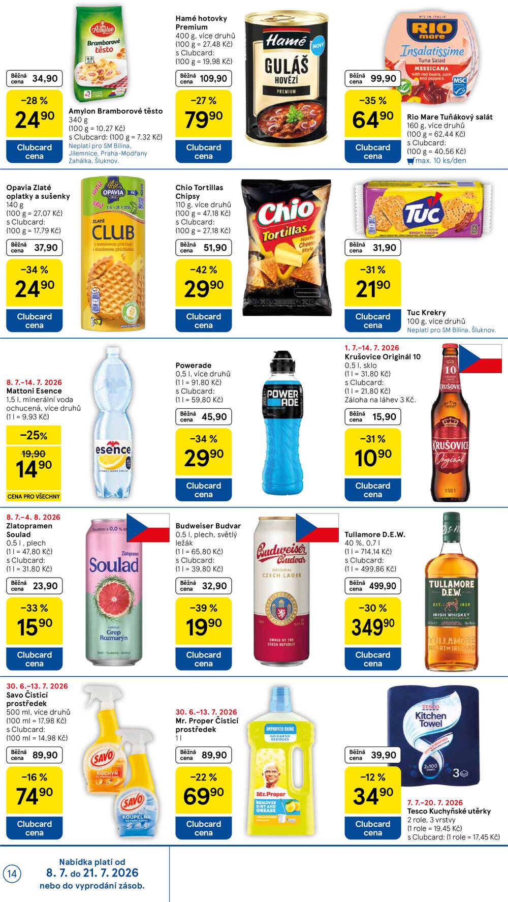 Tesco supermarkety od 8.7. do 14.7.2026