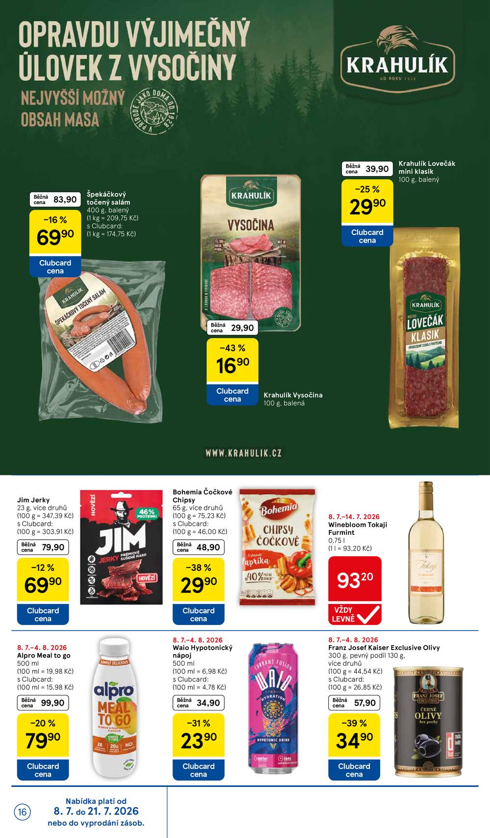 Tesco supermarkety od 8.7. do 14.7.2026