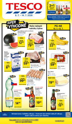 Leták Tesco malé hypermarkety od 8.7. do 14.7.2026