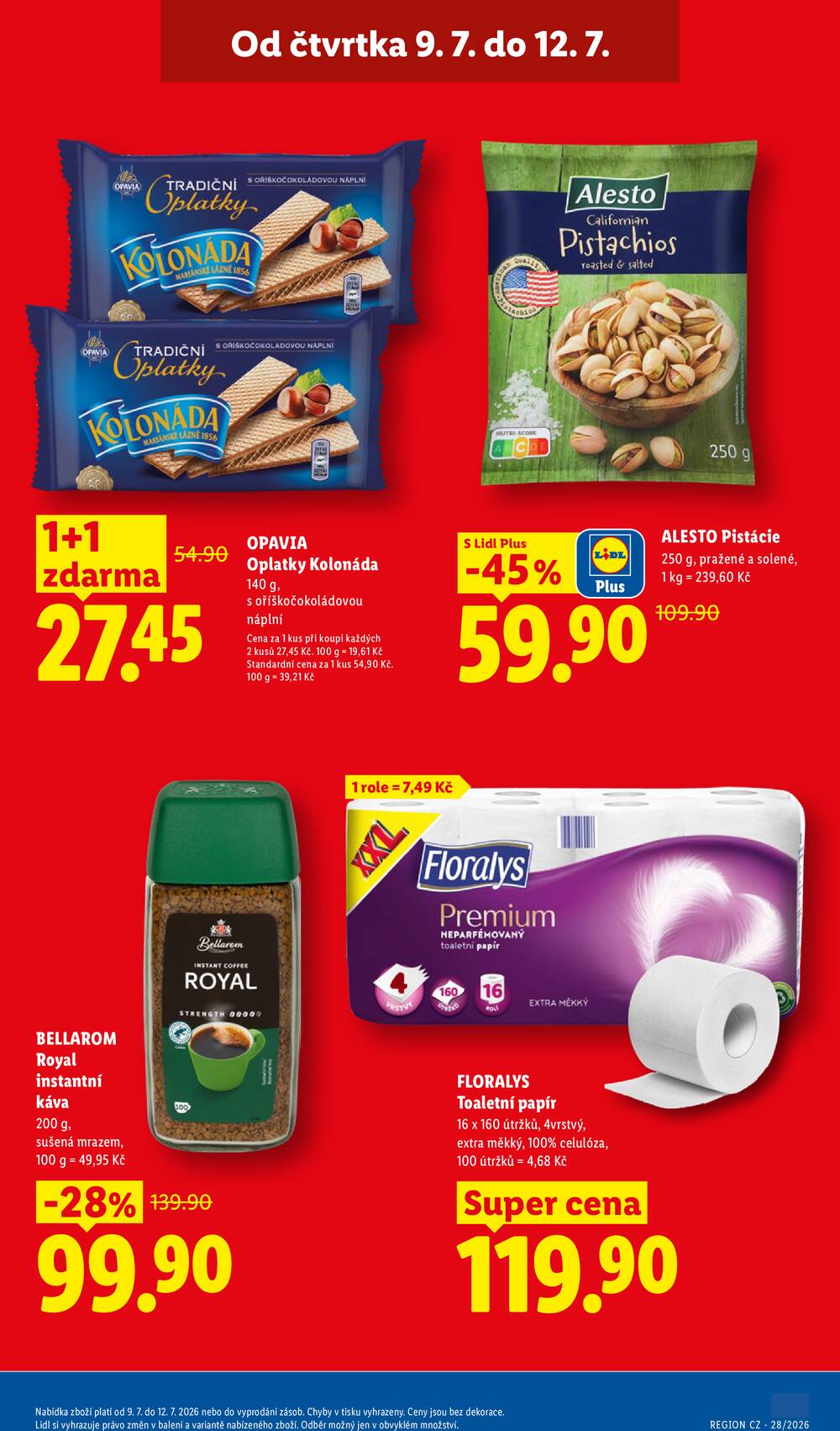 Lidl Čtvrtek od 9.7. do 12.7.2026