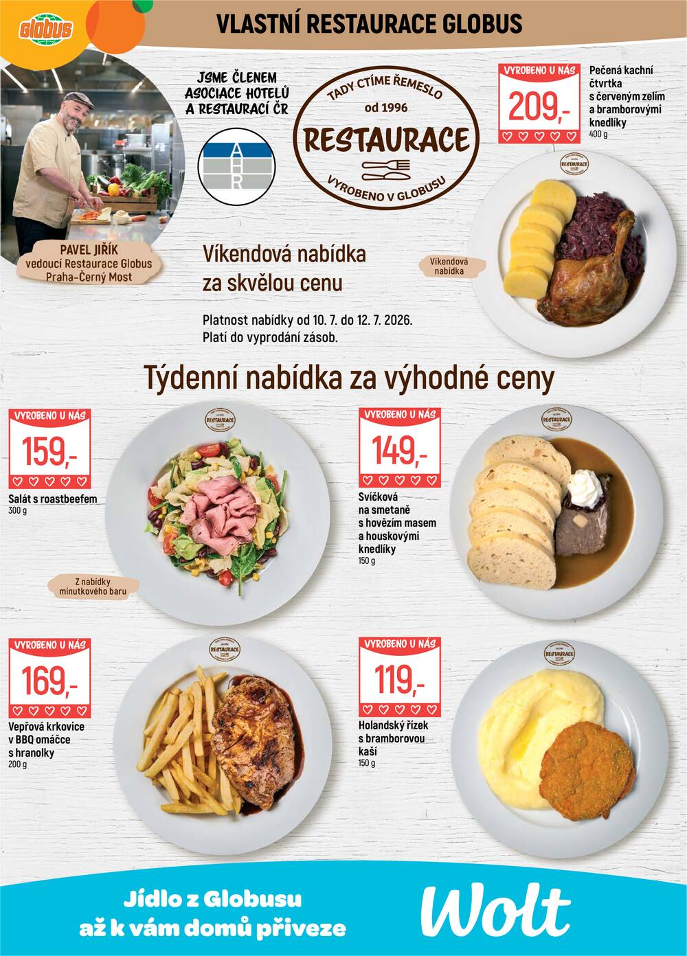 Akční leták Globus 8.7. - 14.7.2026 - Globus Praha - Centrum Černý Most