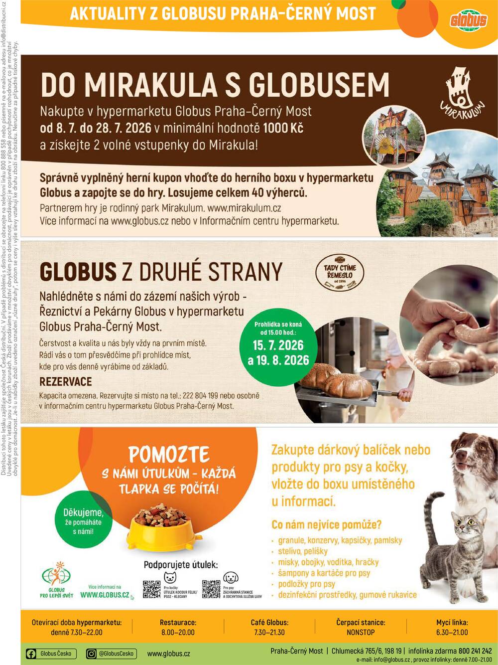 Akční leták Globus 8.7. - 14.7.2026 - Globus Praha - Centrum Černý Most
