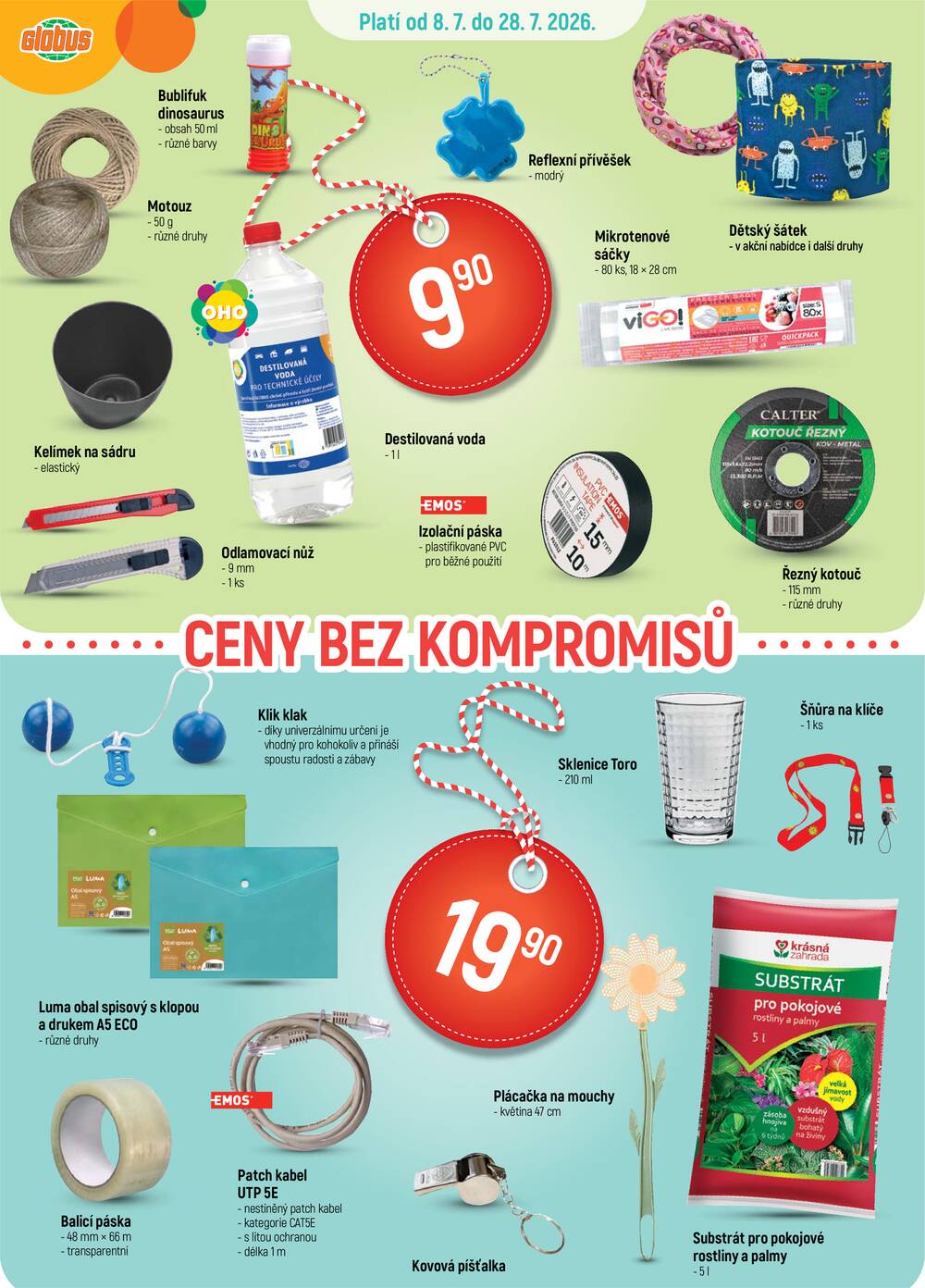 Akční leták Globus 8.7. - 14.7.2026 - Globus Praha - Zličín