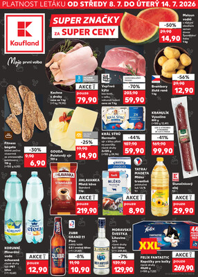Leták Kaufland 8.7. - 14.7. - Kaufland - Lovosice (Siřejovická)