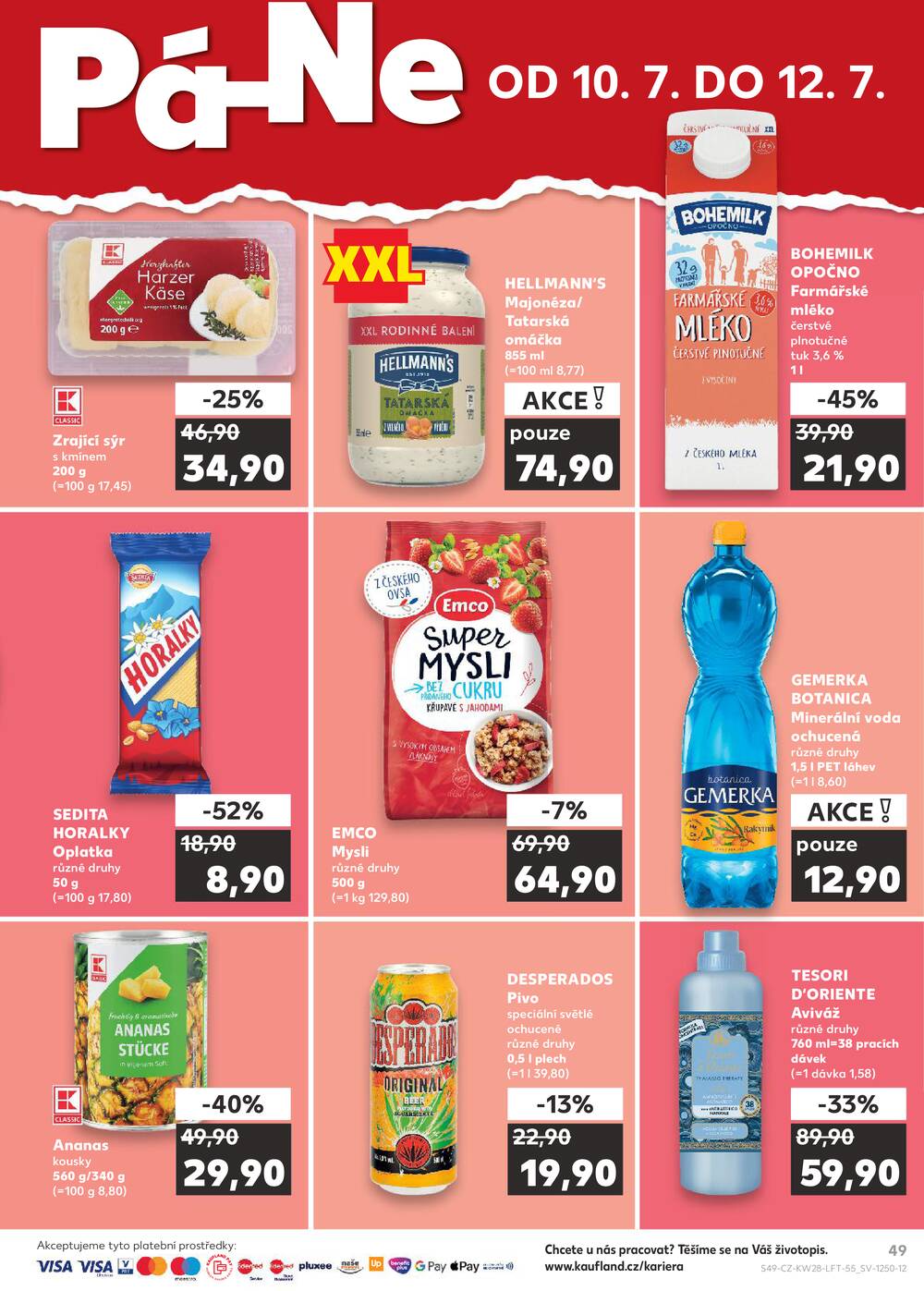 Kaufland 8.7. - 14.7. - Kaufland - Prostějov (Olomoucká)
