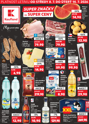 Leták Kaufland 8.7. - 14.7. - Kaufland - Hustopeče (Brněnská)
