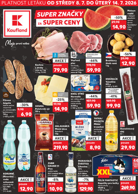 Leták Kaufland 8.7. - 14.7. - Kaufland - Zlín - Vršava