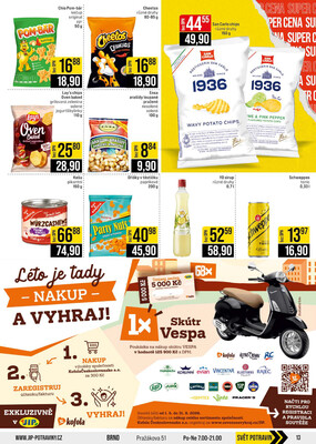 JIP Cash & Carry Brno, Praha, Ostrava, Jilemnice, Pardubice, Ostrava, Karlovy Vary, Olomouc a Zlín od 8.7. do 14.7.2026