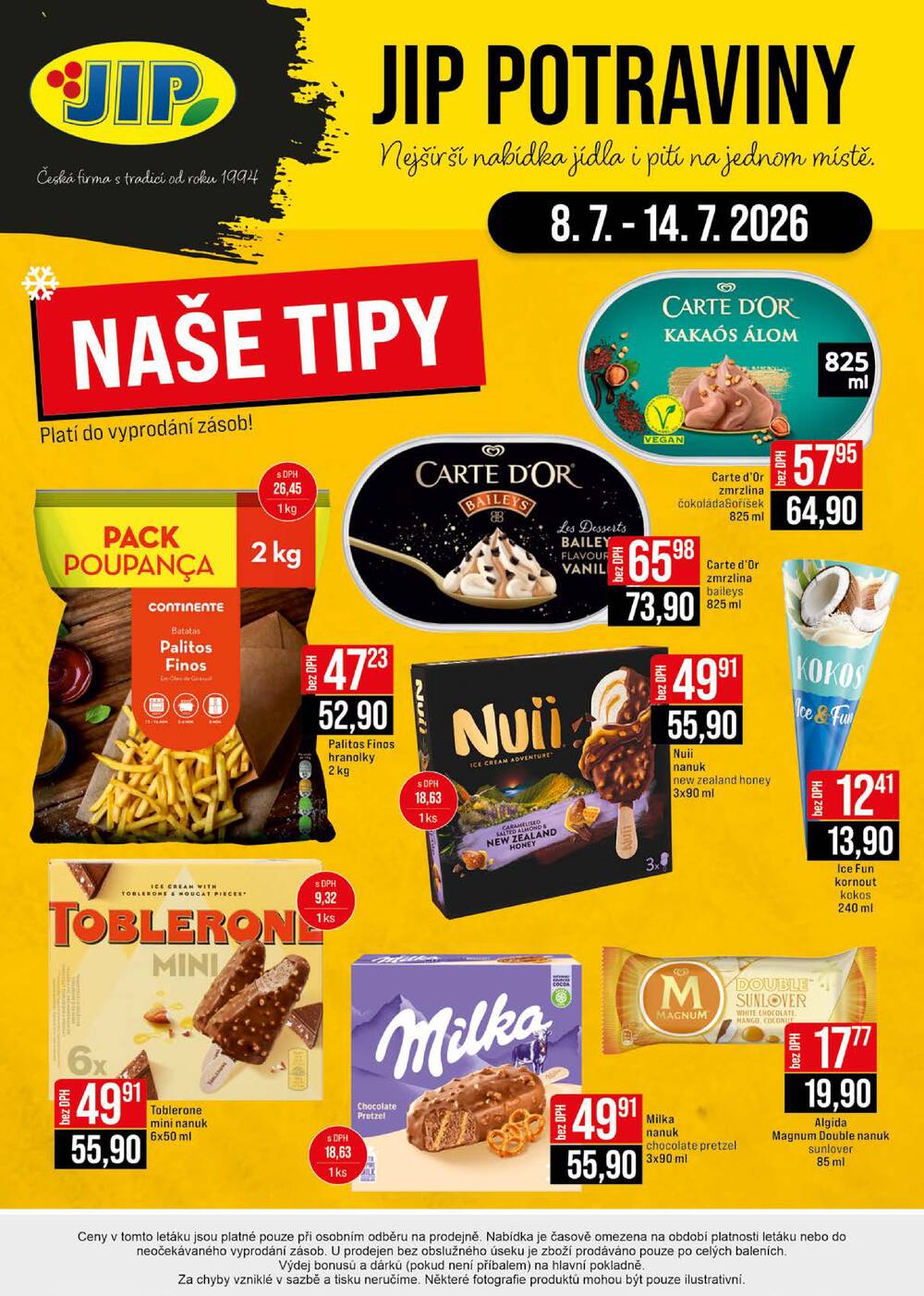 Leták JIP - JIP Cash & Carry České Budějovice, Most, Náchod, Polička, Sušice a Svoboda nad Úpou od 8.7. do 14.7.2026 - strana 24