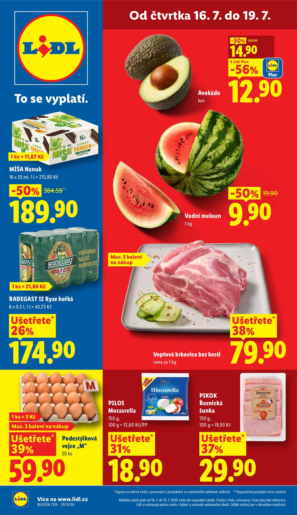 Leták Lidl - Lidl Čtvrtek od 16.7. do 19.7.2026 - strana 1