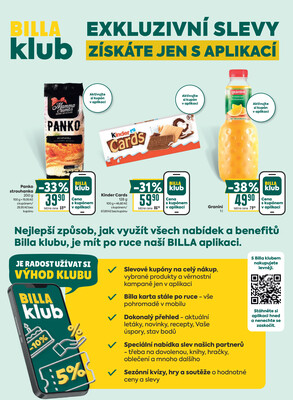 BILLA od 15.7. do 21.7.2026