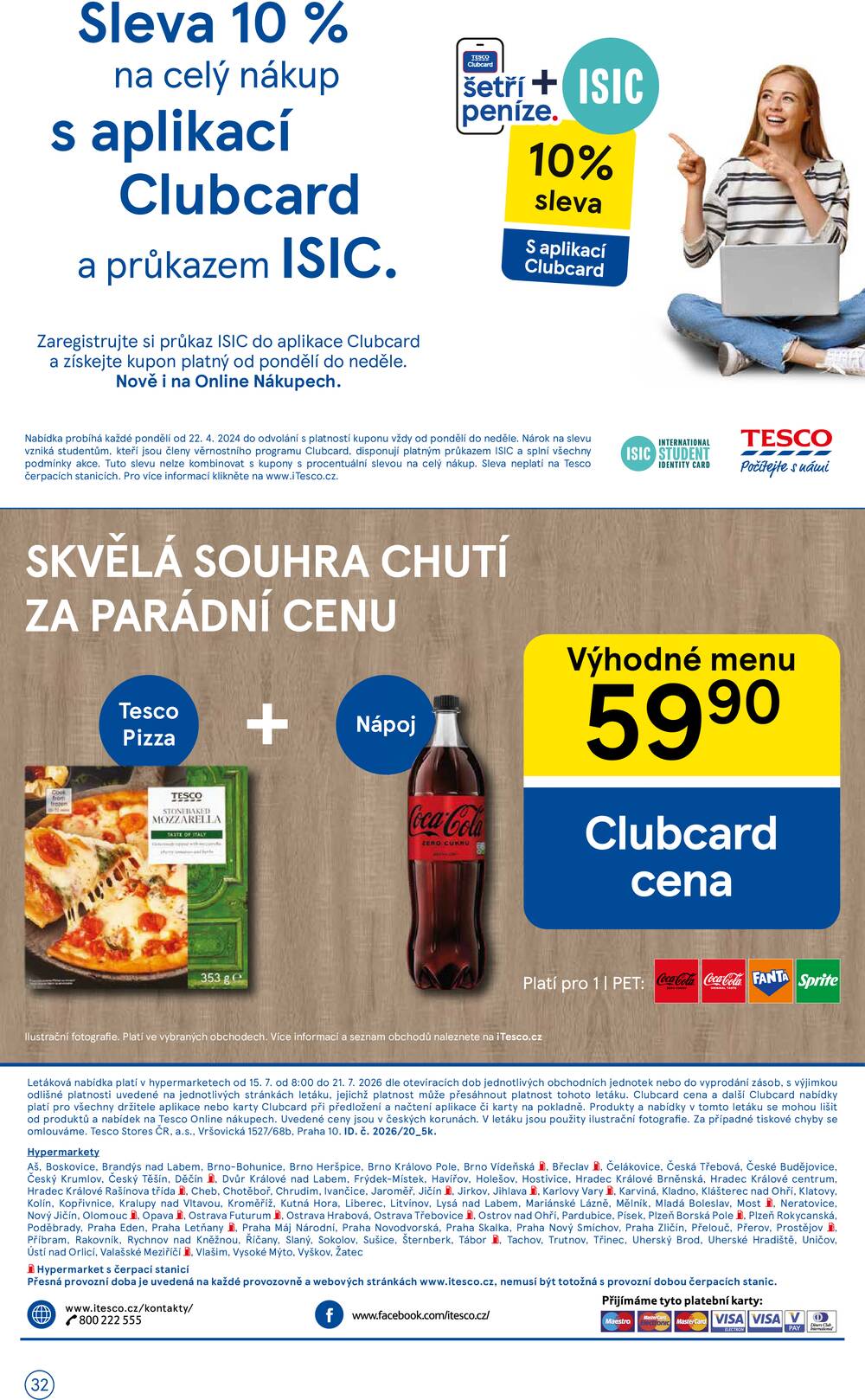 Tesco malé hypermarkety od 15.7. do 21.7.2026