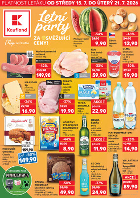 Leták Kaufland 15.7. - 21.7. - Kaufland - Chrudim