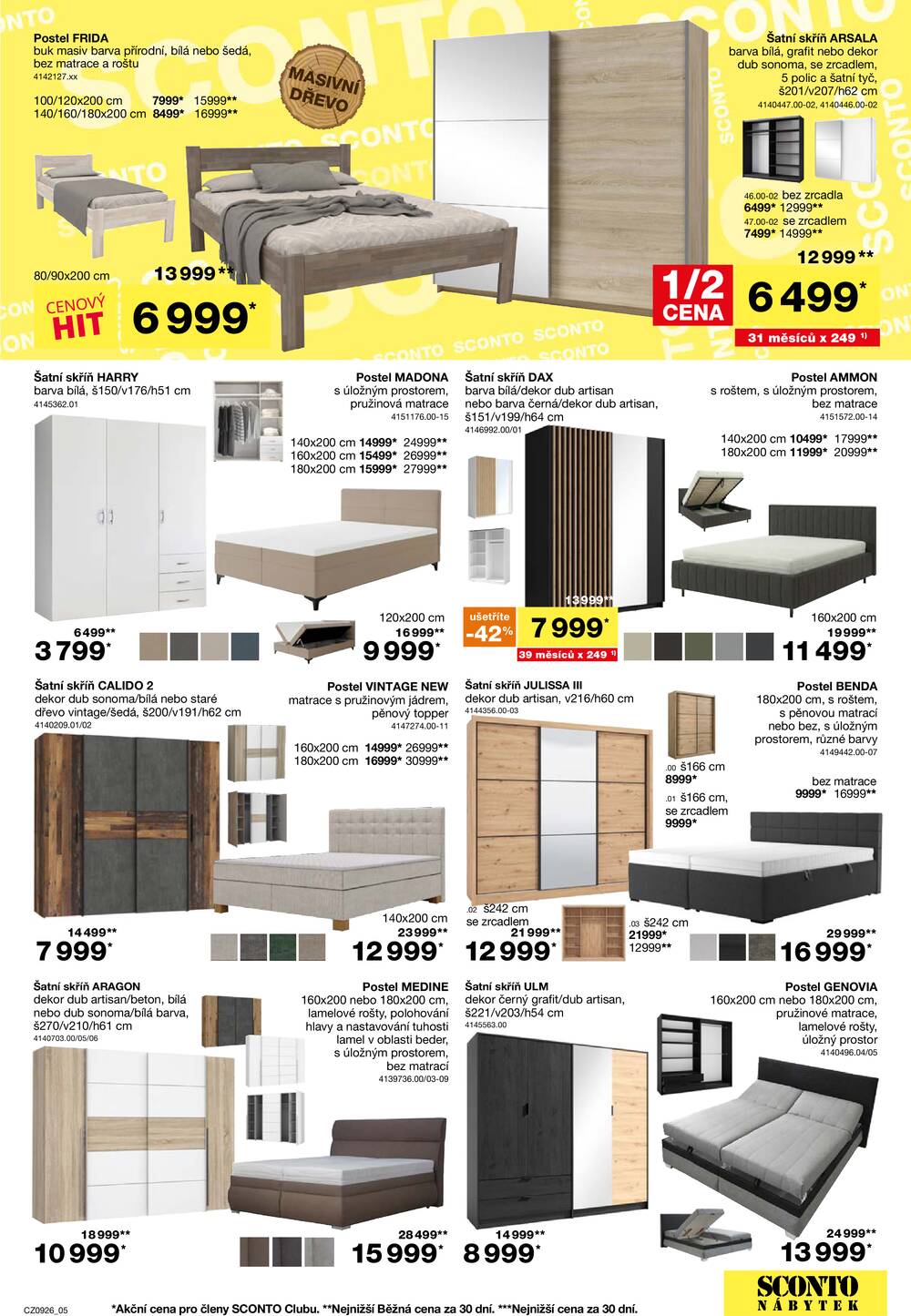 Leták SCONTO Nábytek - Sconto nábytek od 15.7. do 4.8.2026 - strana 5 Leták SCONTO Nábytek - Sconto nábytek od 15.7. do 4.8.2026 - strana 5