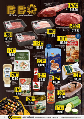JIP Cash & Carry České Budějovice, Most, Náchod, Polička, Sušice a Svoboda nad Úpou od 15.7. do 21.7.2026