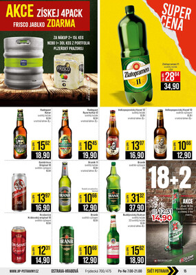 JIP Cash & Carry České Budějovice, Most, Náchod, Polička, Sušice a Svoboda nad Úpou od 15.7. do 21.7.2026