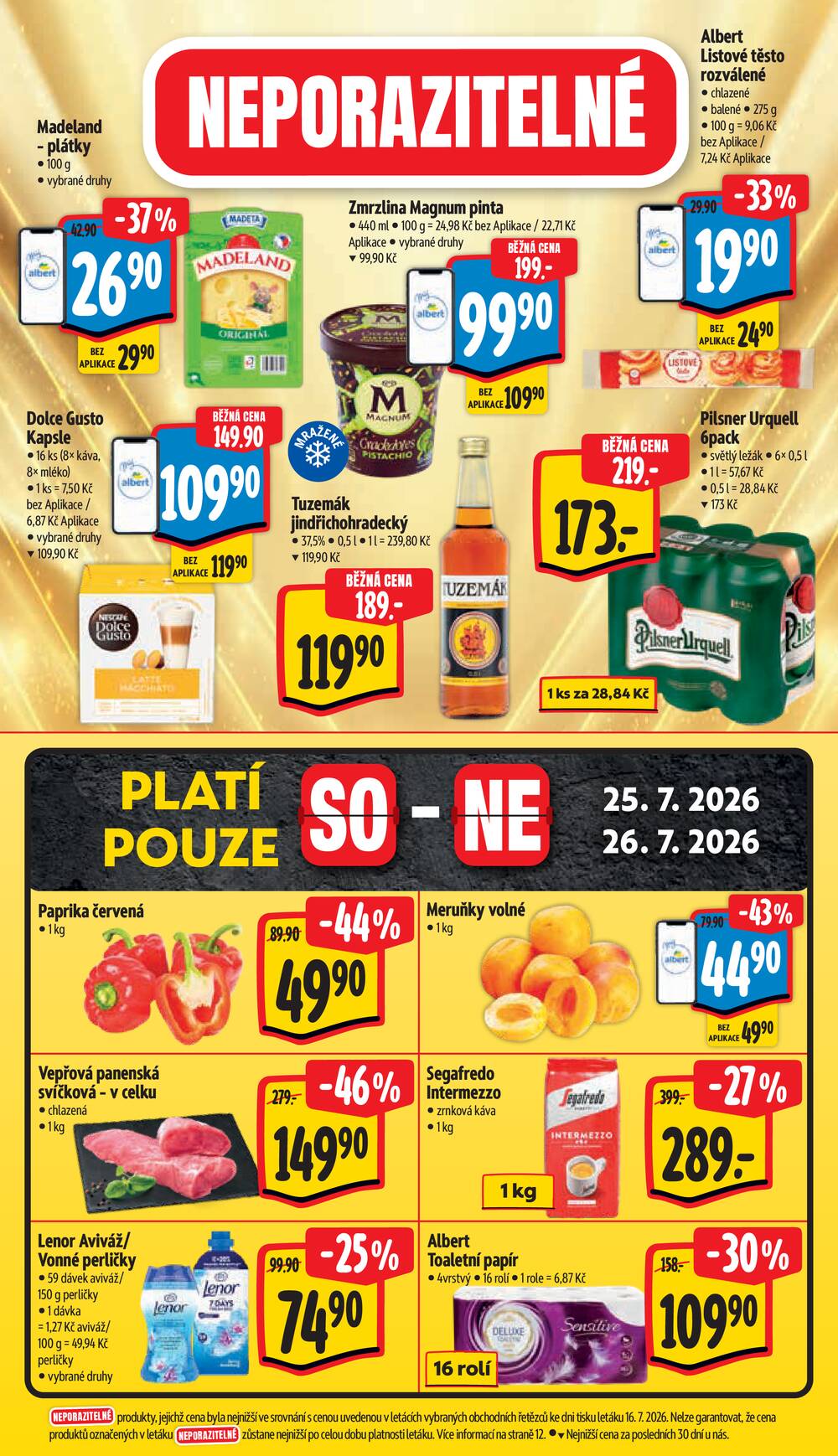 Leták Albert - Albert Supermarket Jihomoravský od 22.7. do 28.7.2026 - strana 43 Leták Albert - Albert Supermarket Jihomoravský od 22.7. do 28.7.2026 - strana 43