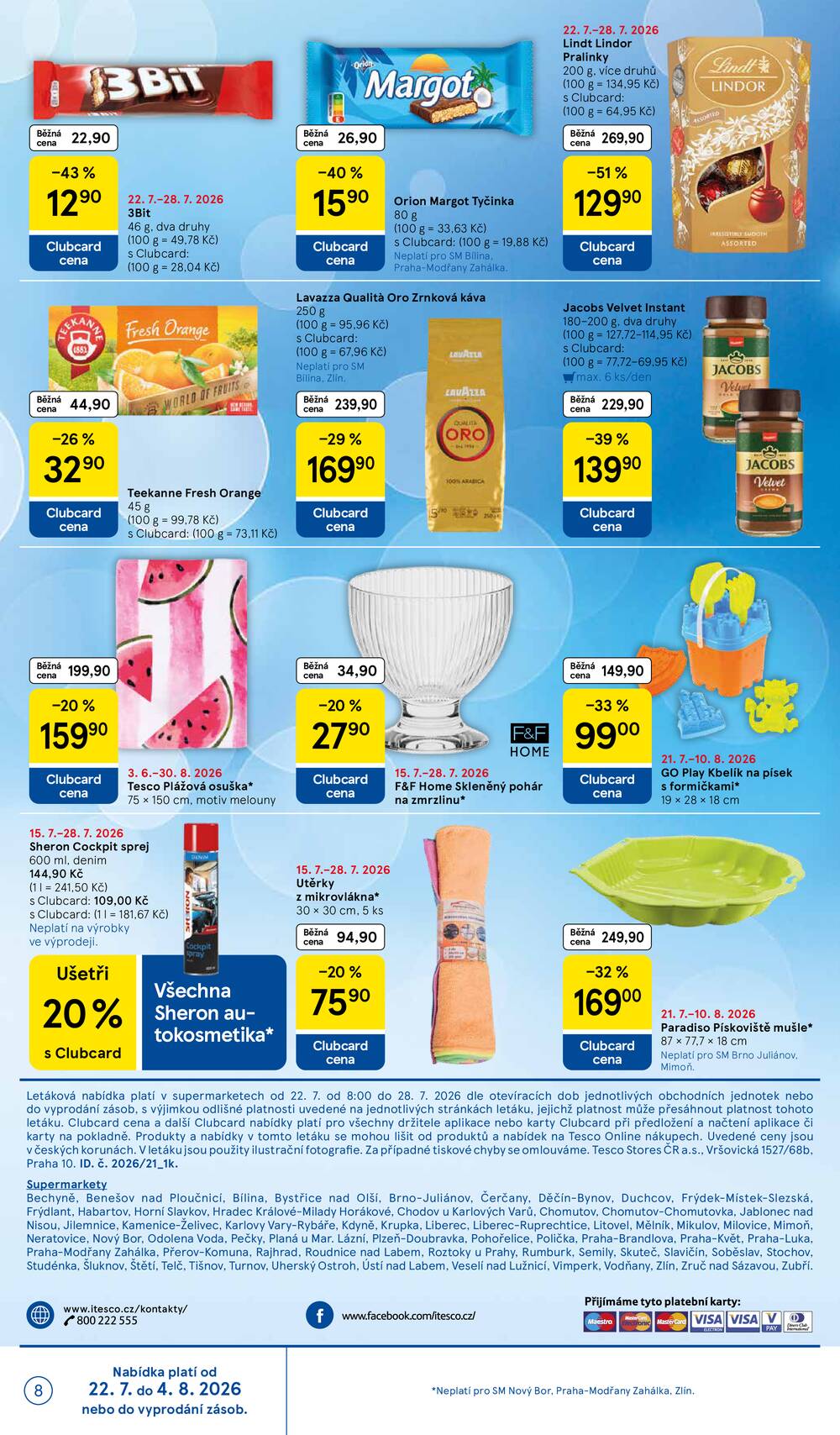 Tesco supermarkety od 22.7. do 28.7.2026
