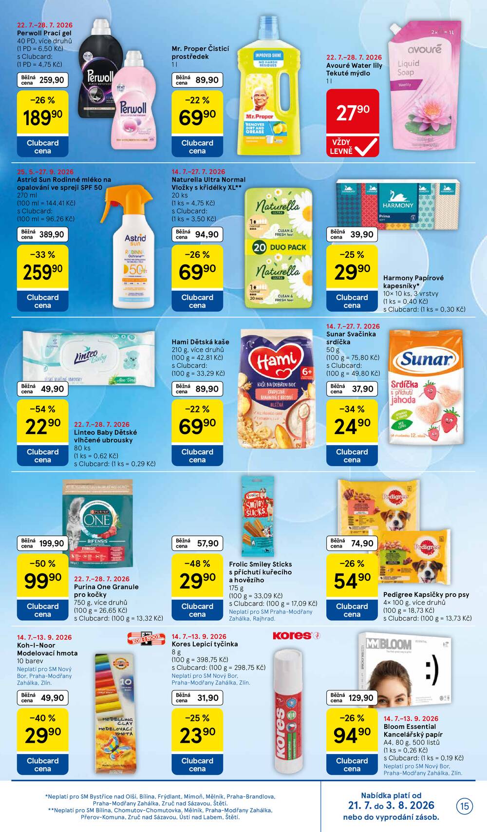 Leták Tesco - Tesco supermarkety od 22.7. do 28.7.2026 - strana 15 Leták Tesco - Tesco supermarkety od 22.7. do 28.7.2026 - strana 15