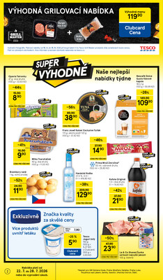 Tesco supermarkety od 22.7. do 28.7.2026