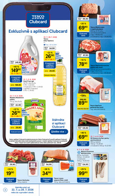 Tesco supermarkety od 22.7. do 28.7.2026