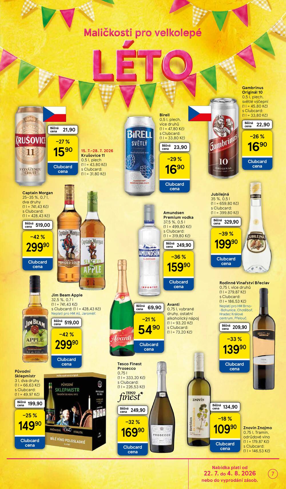 Tesco hypermarkety od 22.7. do 28.7.2026