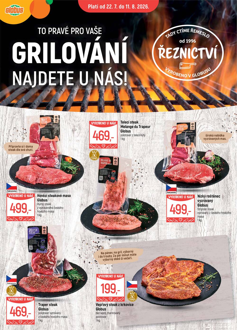 Akční leták Globus 22.7. - 28.7.2026 - Globus Jenišov u Karlových Varů