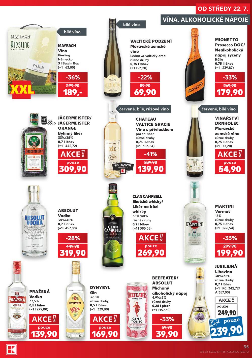Leták Kaufland - Kaufland 22.7. - 28.7. - Kaufland - Praha - Horní Měcholupy - strana 35