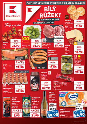 Leták Kaufland 22.7. - 28.7. - Kaufland - Chrudim