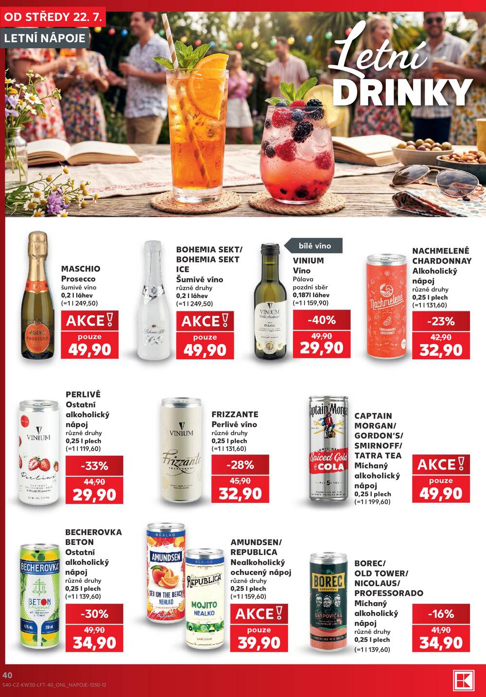 Leták Kaufland - Kaufland 22.7. - 28.7. - Kaufland - Trutnov - strana 40