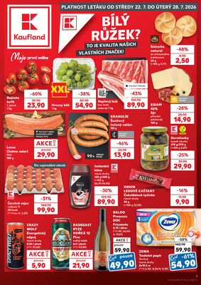 Leták Kaufland 22.7. - 28.7. - Kaufland - Kuřim