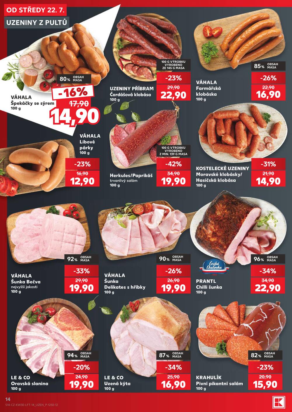 Leták Kaufland - Kaufland 22.7. - 28.7. - Kaufland Moravská Třebová - strana 14