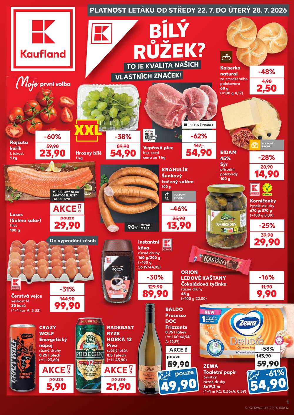 Leták Kaufland - Kaufland 22.7. - 28.7. - Kaufland - Pelhřimov - strana 1