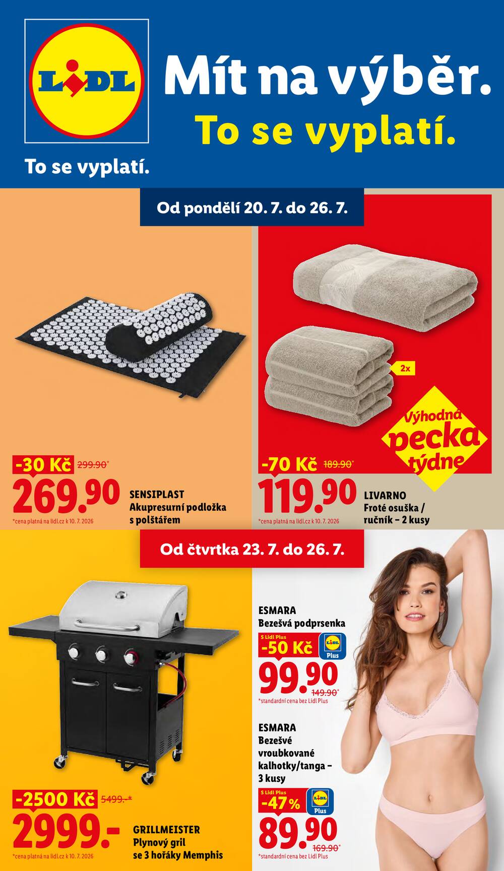 Leták Lidl - Lidl Spotřební zboží 20.7. - 26.7. - strana 1