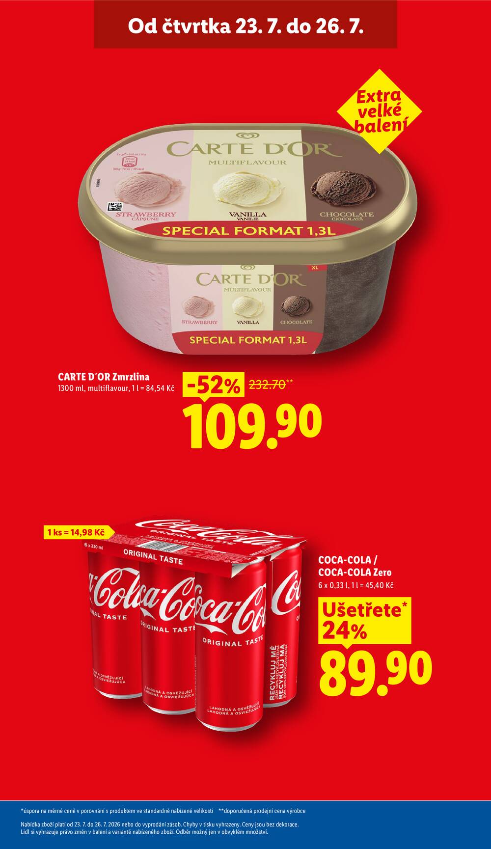 Lidl Čtvrtek od 23.7. do 26.7.2026