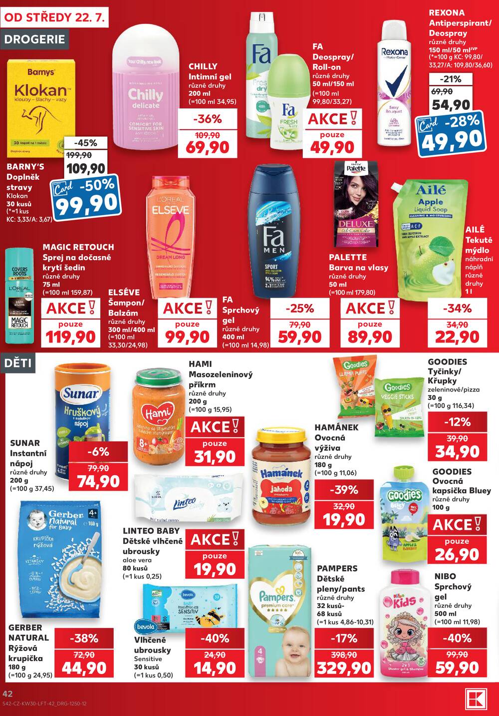 Leták Kaufland - Kaufland 22.7. - 28.7. - Kaufland - Chomutov - centrum - strana 42