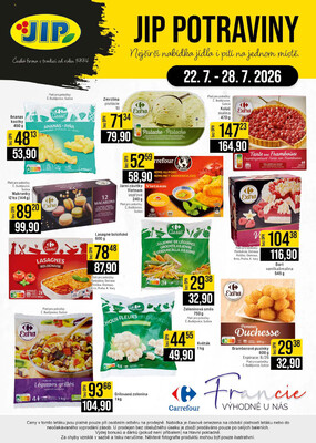 JIP Cash & Carry České Budějovice, Most, Náchod, Polička, Sušice a Svoboda nad Úpou od 22.7. do 28.7.2026