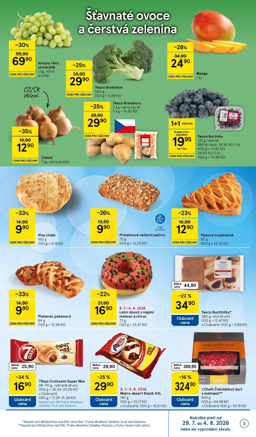 Leták Tesco - Tesco supermarkety od 29.7. do 4.8.2026 - strana 3