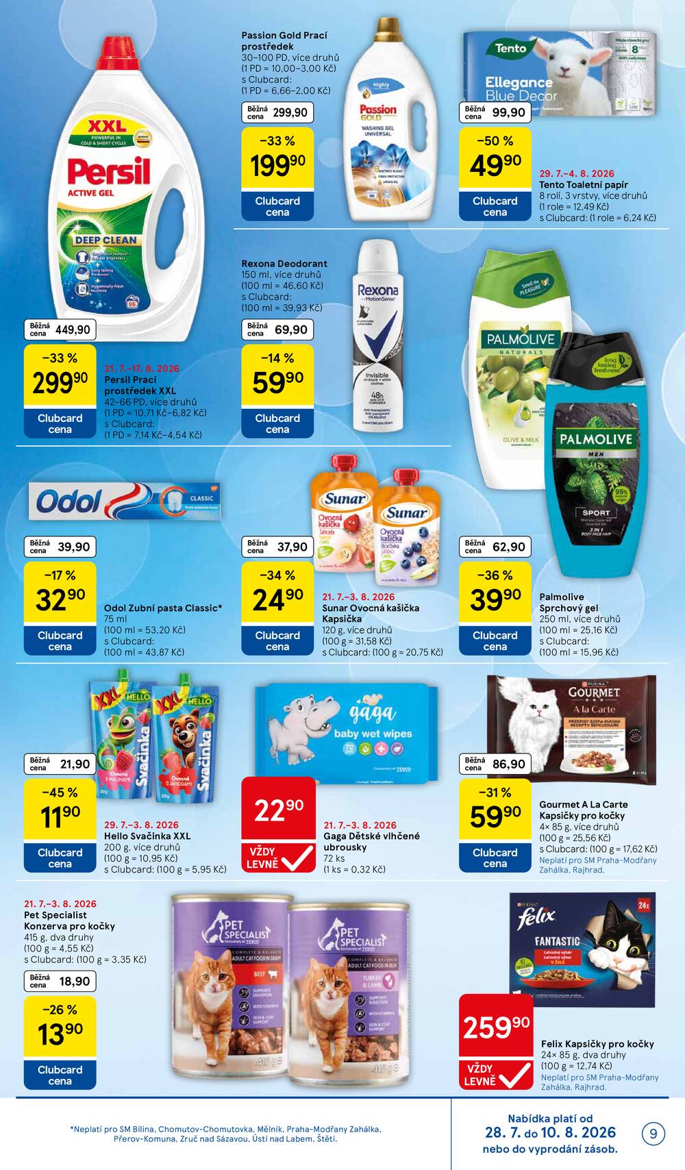 Tesco supermarkety od 29.7. do 4.8.2026