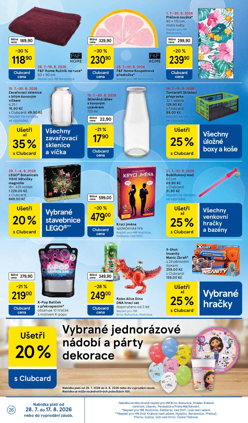 Tesco hypermarkety od 29.7. do 4.8.2026