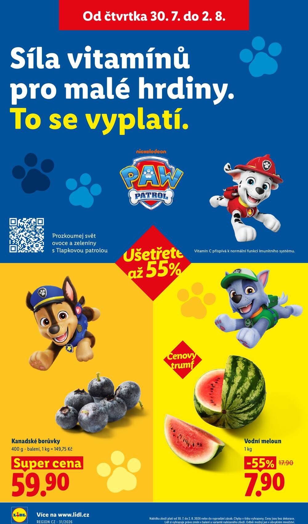 Lidl Čtvrtek od 30.7. do 2.8.2026