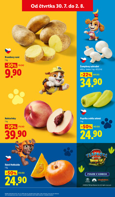 Lidl Čtvrtek od 30.7. do 2.8.2026