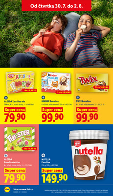 Lidl Čtvrtek od 30.7. do 2.8.2026