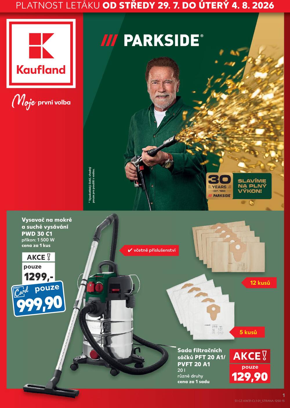 Leták Kaufland - Kaufland  -Spotřební zboží -  29.7.-4.8.2026 - strana 1