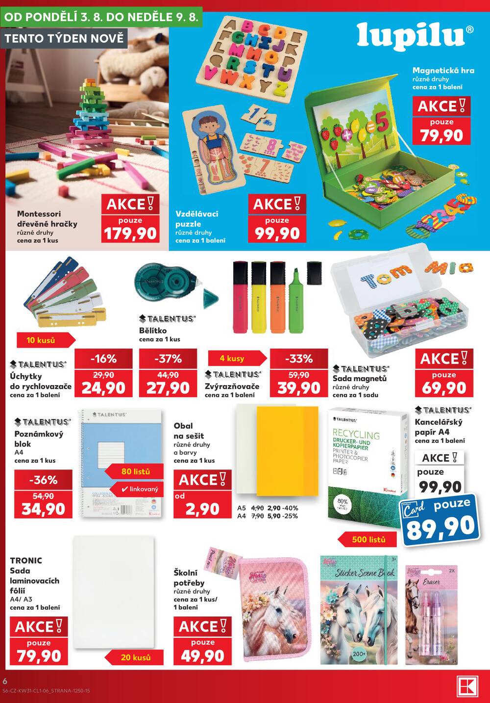 Leták Kaufland - Kaufland  -Spotřební zboží -  29.7.-4.8.2026 - strana 6
