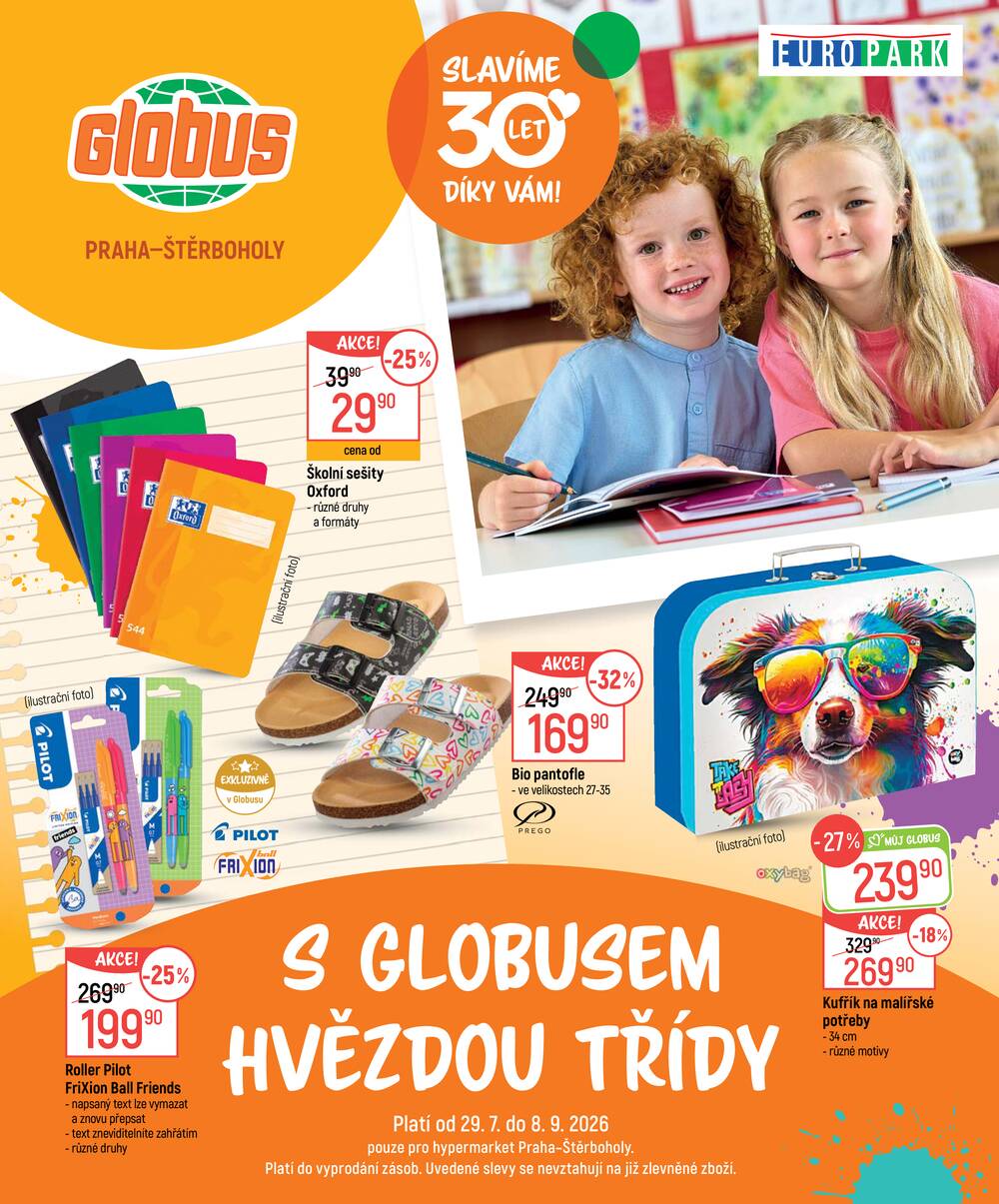 Leták Globus - Akční leták Globus 29.7. - 8.9.2026 - Globus Praha - Štěrboholy - strana 1 Leták Globus - Akční leták Globus 29.7. - 8.9.2026 - Globus Praha - Štěrboholy - strana 1