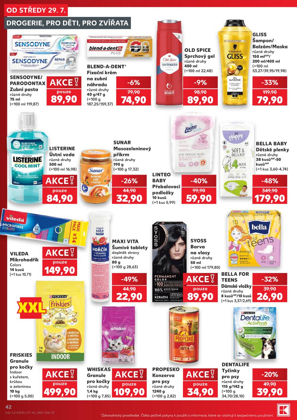 Leták Kaufland - Kaufland 29.7. - 4.8. - Kaufland - Jablonec nad Nisou (U Kostela) - strana 42 Leták Kaufland - Kaufland 29.7. - 4.8. - Kaufland - Jablonec nad Nisou (U Kostela) - strana 42
