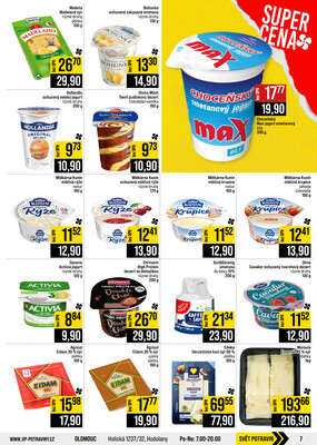 JIP Cash & Carry Brno, Praha, Ostrava, Jilemnice, Pardubice, Ostrava, Karlovy Vary, Olomouc a Zlín od 29.7. do 4.8.2026