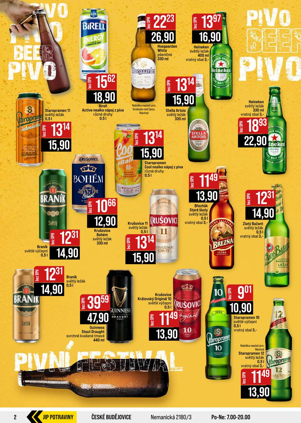 Leták JIP - JIP Cash & Carry České Budějovice, Most, Náchod, Polička, Sušice a Svoboda nad Úpou od 29.7. do 4.8.2026 - strana 2